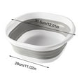 thumbnail image 3 of Euaioeiu Collapsible Portable Silicone Wash Basin Foldable Travel Foot Soak Tub Multipurpose Sink for Camping Backpacking Dormitory Home Bathroom, 3 of 8