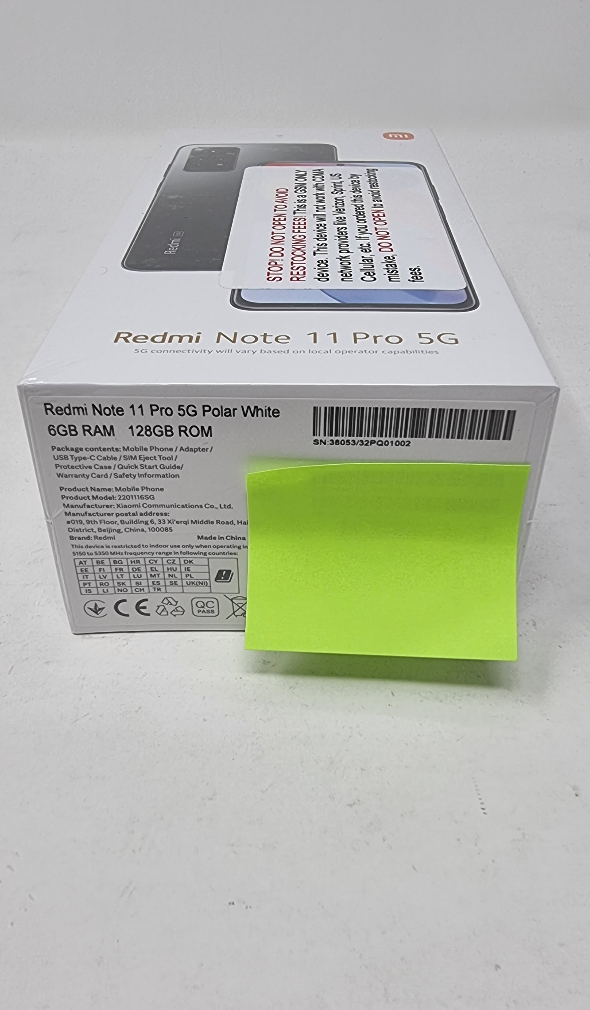 Xiaomi Redmi Note 11 Pro - Smartphone 6+128GB, 6.67” 120Hz FHD+ AMOLED  DotDisplay, MediaTek Helio G86, 108MP+8MP+2MP+2MP AI quad Camera, 5000mAh