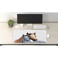 thumbnail image 2 of Country Computer Mouse Pad, Farm Life Warehouse Country Horses Watercolored Abstract Image, Rectangle Non-Slip Rubber Mousepad Large, 31" x 12" Gaming Size, Pale Caramel Turquoise, by Ambesonne, 2 of 2