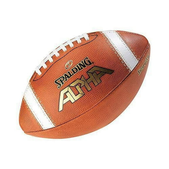 Spalding Alpha Leather Football Brown Official Size