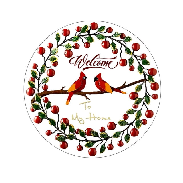 Cardinal Main House Number Decorations Door Plate Pendant Glass Stain Hummingbird Stained Wall Hanging Acrylic Pendants