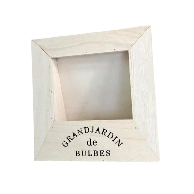 Soporte de Flores BLESIY Marco de Madera Florero Vintage Blanco