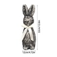 thumbnail image 2 of 12.6 Inch Plush Bunny Figurines Desk Decor, Funny Rabbit Statue Home Office Decoration, Easter Bunny Statue For Table Shelf Office Desktop Easter Decoration, 2 of 8