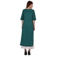 thumbnail image 4 of Bimba Straight Long Kurti For Women Printed Full Sleeves Tunic Top Casual Summer Formal Kurta, 4 of 7