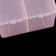 thumbnail image 4 of Caja de almacenamiento multiusos con 2 compartimentos, soporte para bastoncillos de algodón y plástico, caja de almacenamiento de joyería para uñas, caja de herramientas para pulir uñas, 4 of 5