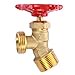 thumbnail image 3 of LitOrange Solid Brass Backyard 65 Degree Elbow Stop Valve Hose Bibb Solder NPT 3/4" Male Thread to MHT 3/4" Inch Male Threaded Garden Hose Connector Adapter Water Shut-Off Valve Faucet, 3 of 4