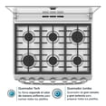 thumbnail image 3 of Estufa Mabe Piso 30 pulgadas  Mercury WEM7643CSIS0 Plata con capelo de cristal templado, 3 of 4
