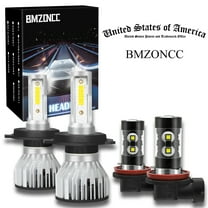 For Toyota Tundra 2014-2019 LED Headlight Bulbs 9003/H4 High/Low Beam H11 Fog Light 6000k 4pcs