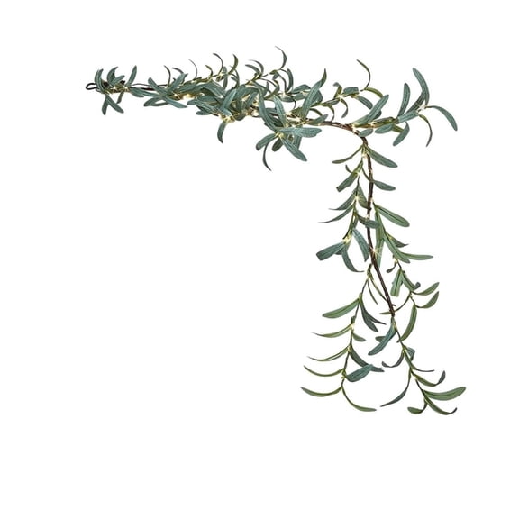 Zeiwohndc Christmas Decorations Indoor, Outdoor Tree Garlands, Christmas Garlands with Lights, Fairy Light Vine Garlands with Timer for Christmas/Thanksgiving/Home