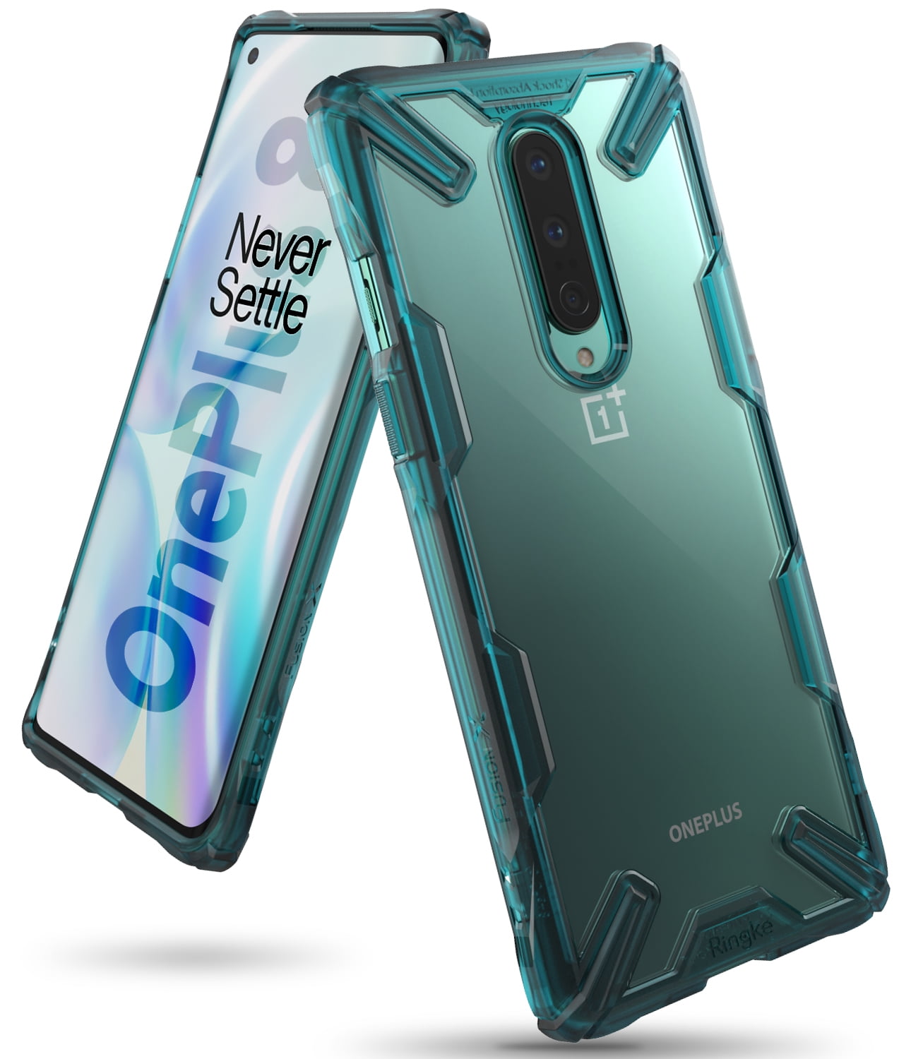 OnePlus 8 Case, OnePlus 8 Cover, Ringke [FusionX] Turquoise Green (T