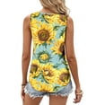 thumbnail image 4 of KISSMODA Womens Summer Tank Tops Casual Sleeveless Solid Printed Tunic Top Loose Fit V Neck Shirts, 4 of 4