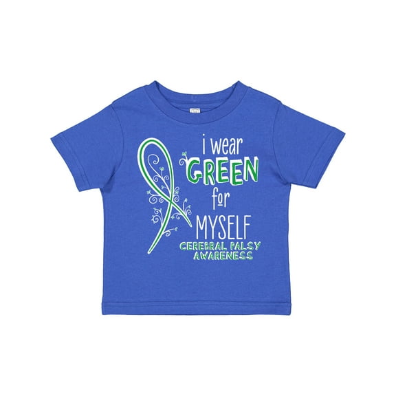 Inktastic I Wear Green for Myself- Cerebral Palsy Awareness Boys or Girls Toddler T-Shirt