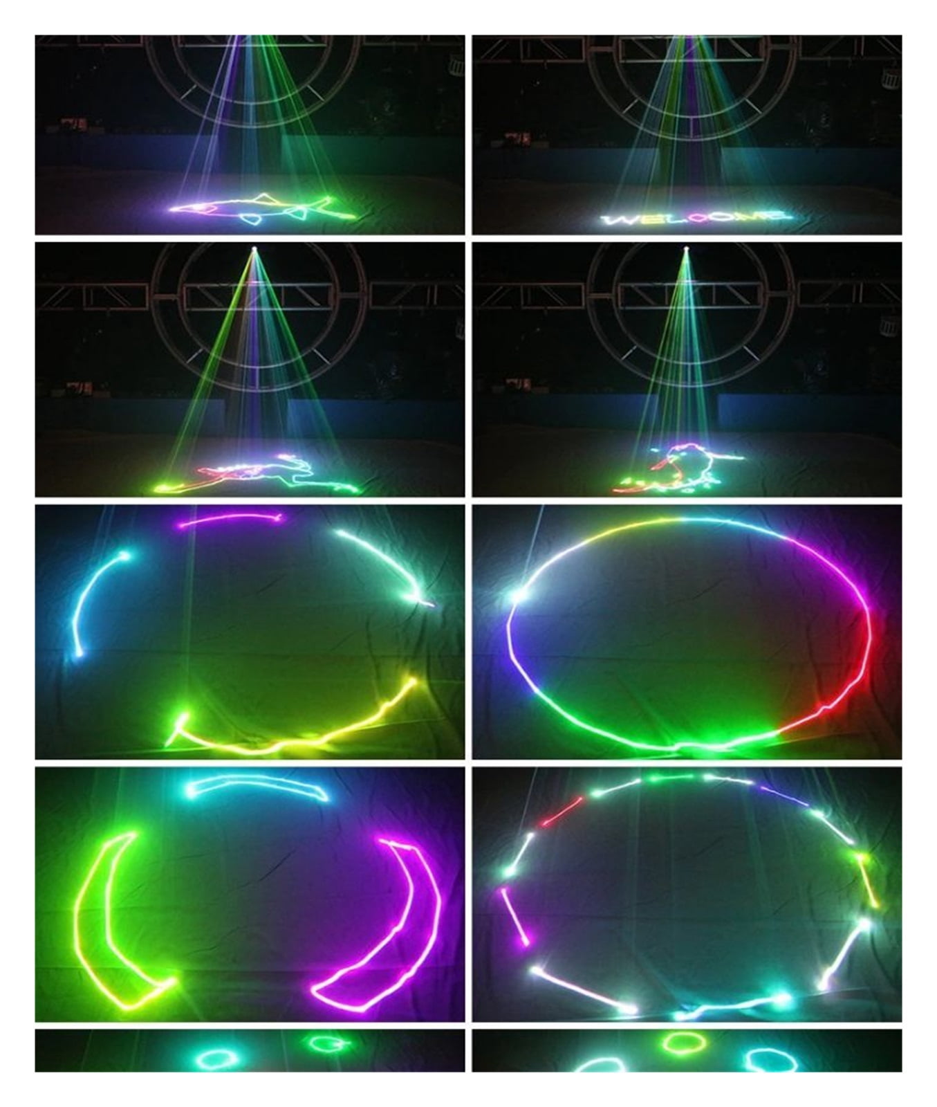 RGB Full Color Digital Stage Effect Projector Animation Remote Light For DJ Disco DMX Party Lamp Dj Lights Moving Heads