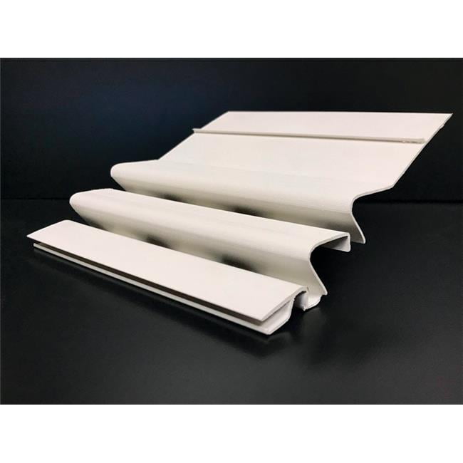 Crane 5994926 WaterFall 4 in. x 4 ft. White PVC Gutter Guard
