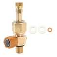 thumbnail image 1 of Conector de botella de inflador de CO2 hembra de 8 mm recubierto de oro, 5000 PSI, válvula de conmutación de latón de alta presión, 1 of 8