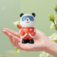 thumbnail image 4 of Figura de astronauta panda, escultura animal para decoración de sala de estar, figura decorativa Naranja, 4 of 7