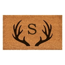 Antler Monogram Doormat, 24" x 48" (Letter S)
