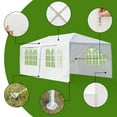 thumbnail image 6 of Ktaxon 10'x20' Outdoor Gazebo Canopy Wedding Party Tent 6 Sidewall White, 6 of 9