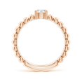 thumbnail image 2 of ANGARA Natural 0.5 Ct. Diamond Solitaire Ring in 14K Rose Gold for Women (Ring Size: 3.5), 2 of 10