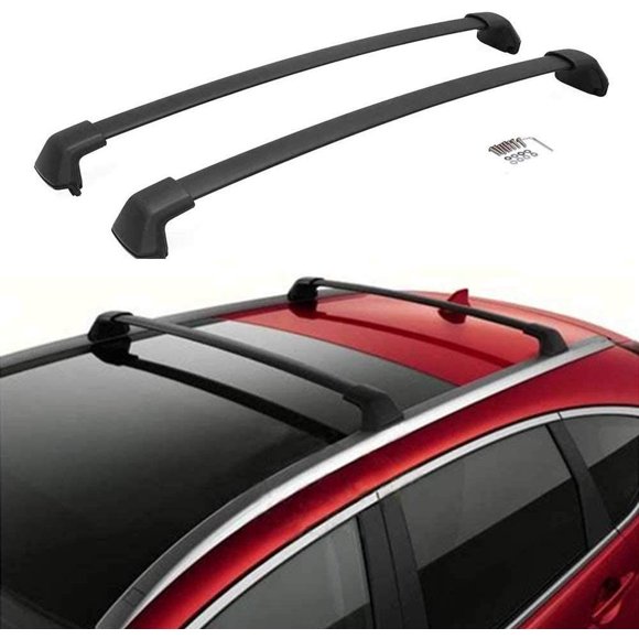 ANTS PART Roof Rack Cross Bars for 2012-2016 Honda CRV CR-V Cross Rails Black