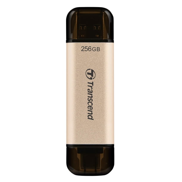 Unidad flash Transcend de 256 GB con doble USB C para iPhone/iPad/Mac