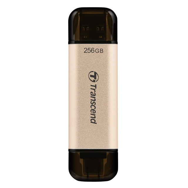 Unidad flash Transcend de 256 GB con doble USB C para iPhone/iPad/Mac