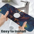 thumbnail image 6 of Vsdgher Dreamy Jester Under Stars Kitchen Sink Splash Guard Faucet Mat -1 PC Super Absorbent Fast Drying Mat Sink Gadgets-Splash, Bathroom,Sink Mat,(15" X 5.5" ), 6 of 7