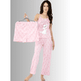 thumbnail image 3 of SET DE PIJAMA DE 3 PIEZAS PANTALON, SHORT Y BLUSA PARA MUJER DISEÑO UNICO, 3 of 5