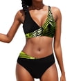 thumbnail image 1 of PEASKJP Bikini Set for Women 2 Piece Plus Size High Waisted Modest Tankinis Sets Swim Top with Boyshorts Green L, 1 of 5
