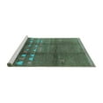 thumbnail image 2 of Ahgly Company Machine Washable Indoor Rectangle Solid Turquoise Blue Modern Area Rugs, 5' x 8', 2 of 4