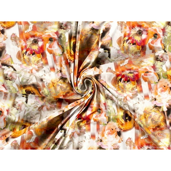 Minerva Cotton Jersey Stretch Knit Fabric Orange - per yard