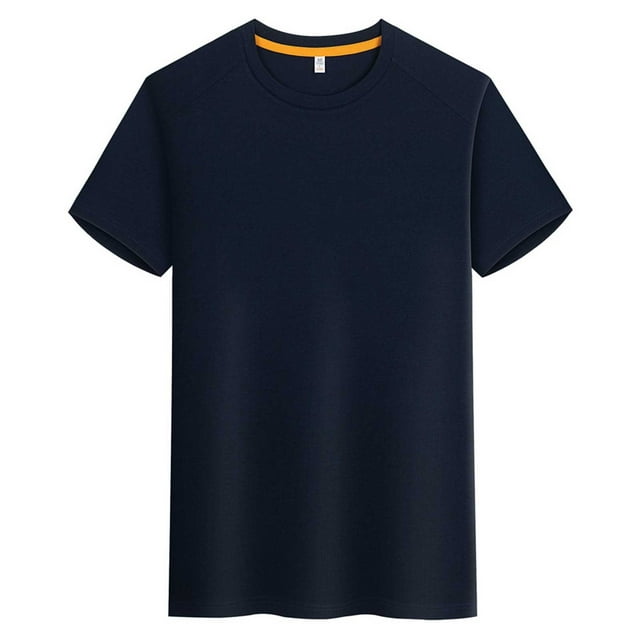 LNWUY Haut Athlétique Décontracté Extensible Séchage Rapide Confort Respirant Manches Courtes Col Rond Bleu TTTG
