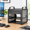 4U/10in/Black, variant on 6u Network Rack 10 Inch Mini Server With 2 Side Translucent Panels & 2 Top Handles 7.87 Deep For 10 It A/v Devices White (pack Of