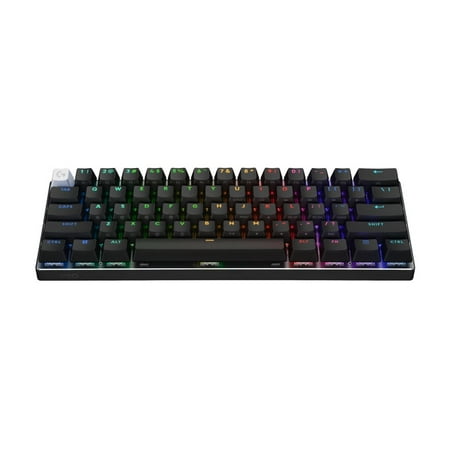 Logitech - PRO X 60 LIGHTSPEED TKL 60% Wireless Mechanical GX Optical Linear Switch Gaming Keyboard with LIGHTSYNC RGB - Black