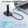 thumbnail image 4 of M.2 Hard Disk Holder Nvme/Sata Dual Protocol Solid State Hard Disk Box Usb3.2 Notebook External NVME SD Docking Station, 4 of 7