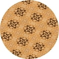 thumbnail image 1 of Ahgly Company Machine Washable Indoor Round Transitional Orange Area Rugs, 7' Round, 1 of 7