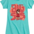 thumbnail image 3 of Moana 2 - Big Sis Moana - Girl's Toddler And Youth Fitted Short Sleeve Graphic T-Shirt, 3 of 5