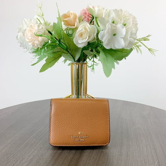 kate spade KH788 Lena Small Bifold Wallet IN Warm Gingerbread
