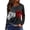 AQR43-Dark Blue, variant on Halloween Tshirts Women Long Sleeve Witch Ghost Tops Crewneck Tees, Dark Aesthetic Vintage Y2K Fall Clothes For Party Dark Blue M