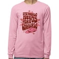 thumbnail image 2 of The World Needs More Cowgirls Long Sleeve Shirt Unisex Small Pink, 2 of 5