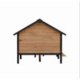 thumbnail image 3 of Outdoor Large Wooden Cabin House Style Wooden Dog Kennel with Porch, 3 of 9