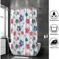 thumbnail image 4 of FREEAMG Bath Curtains Shower Curtain Lovely Beautiful Floral Bathroom Waterproof Machine Washable Fabric Decor Shower Curtains for Bathroom, 66x72 inch, 4 of 6