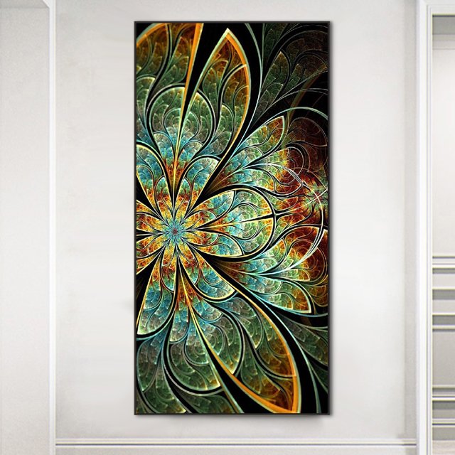 Cuadros Decorativos 5D bricolaje taladro redondo completo diamante pintura Mandala decoración del hogar (NH3660) Wdftyju de costura negro 4 estilos