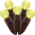 thumbnail image 1 of Warm White One-Piece G12 Raspberry Christmas Lights 140 Count 48 Feet, 2 Sets 70 LED 24 ft High Waterproof UL Certified String Light (Warm White - Brown Wire), 1 of 5