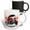Multicolor, variant on 3drose, Street Racer Popping a Wheelie, Blowing Smoke and Flames, 11oz Two-tone Red Mug