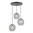 thumbnail image 1 of Livex Lighting 46593-04 Geometrix Suspension 3 Lumières 20 Pouces Noir, 1 of 1