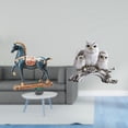 thumbnail image 2 of Estatua de animal, figura de caballo, escultura de resina, adorno coleccionable para centro de mesa, artesanía detallada, adecuada para regalar, decor, 2 of 8