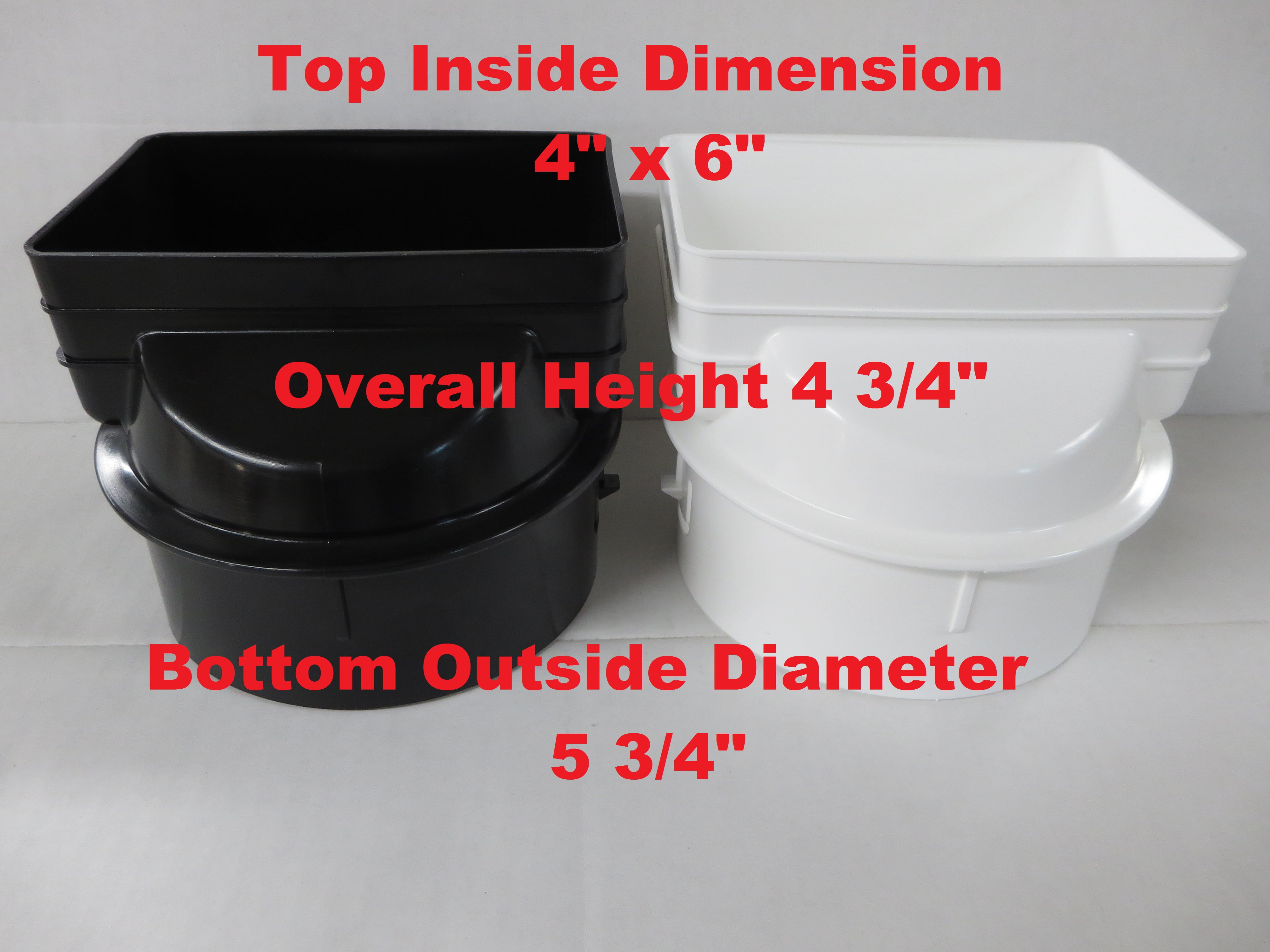 Plastic Universal Downspout To Drain Tile Adapter 4x6x6 Black Plastic Universal Downspout To Drain Tile Adapter 4x6x6 Black Com