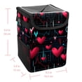 thumbnail image 5 of Electrocardiogram Car Trash Can Mini Trash Can, Foldable with Lid, Leak-Proof, Hanging Storage Bag, 5 of 6