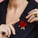 thumbnail image 1 of Rose Brooch High-end Women's Wedding Chest Flower Brooch Suit Brooch, 1 of 9